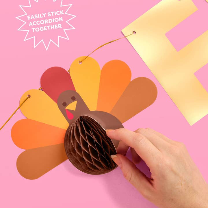 PRESALE: It's Giving Friends Banner - 3D Paper 5' Thanksgiving Decor