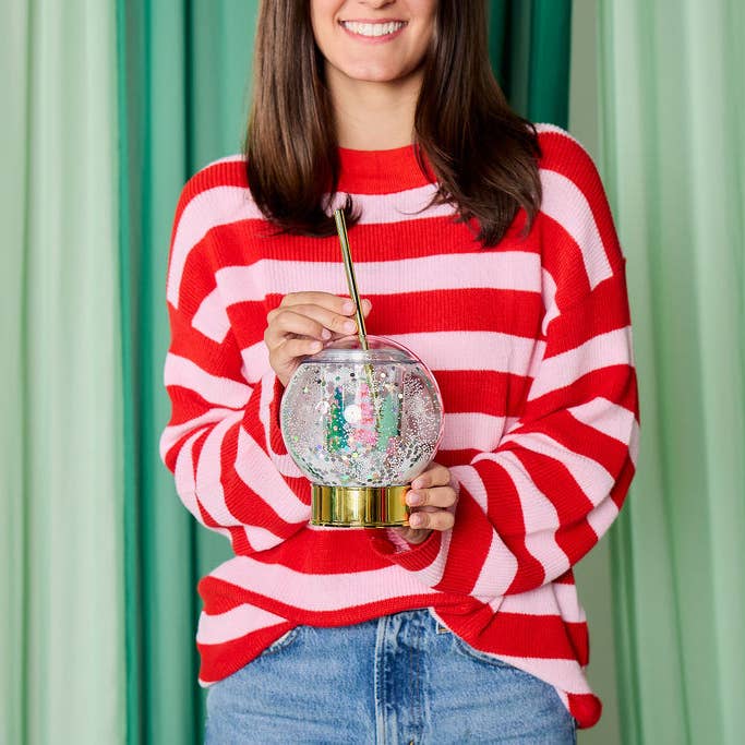 PRESALE: Let It Snow Globe Sipper Novelty Cup