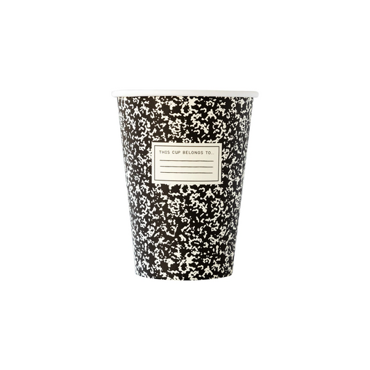 Back to School Composition Paper Cups (8)