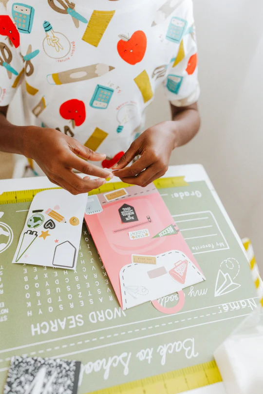 Occasions by Shakira Back to School Green Chalkboard Paper Placemats (12)