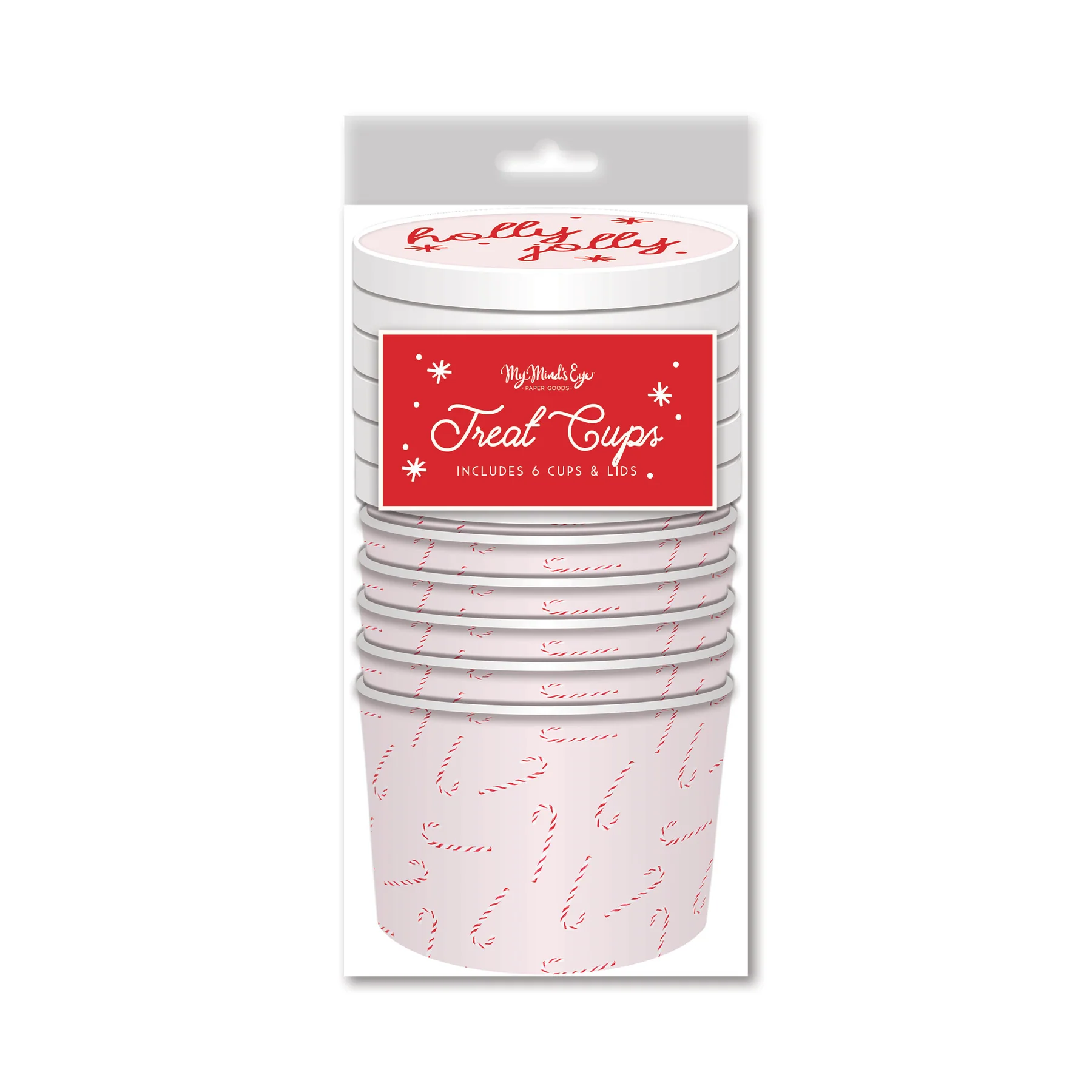 WHM1017 - WHIMSY SANTA SCATTERED CANDY CANE TREAT CUP