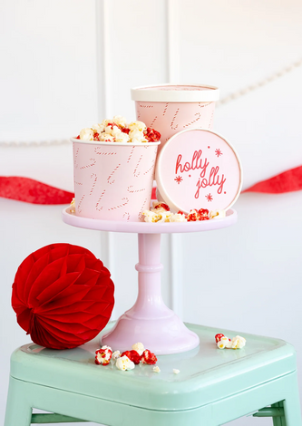 WHM1017 - WHIMSY SANTA SCATTERED CANDY CANE TREAT CUP