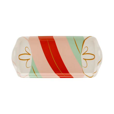 Candy Cane Lane Bamboo Tray