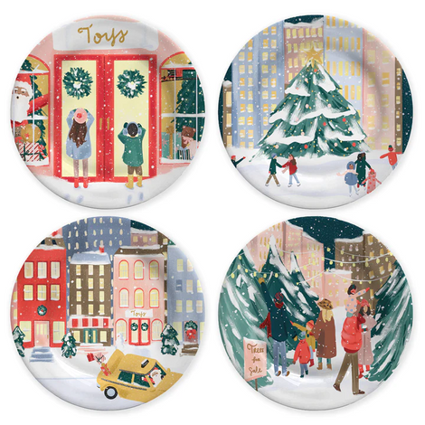 OCCASIONS BY SHAKIRA MELAMINE PLATES