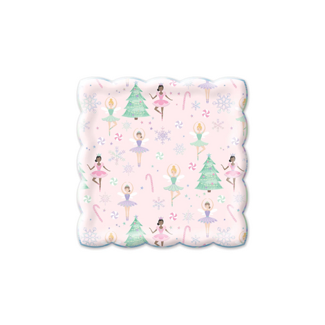 PLTS389F - SUGAR PLUM FAIRIES PAPER PLATE