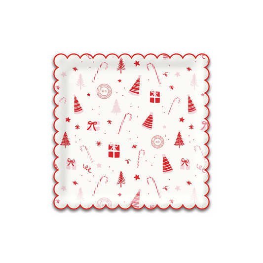 ELF1041 - ELF SCALLOP SCATTER PAPER PLATE