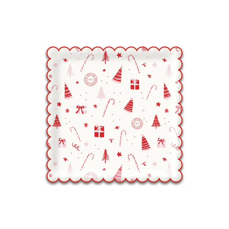 ELF1041 - ELF SCALLOP SCATTER PAPER PLATE