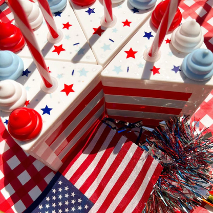 Slice Of Fun Patriotic Sipper Set of 6