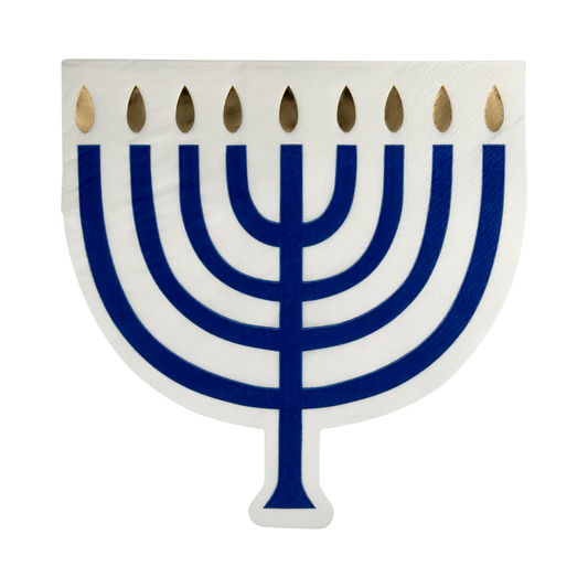 Shaped Menorah Luncheon Napkin