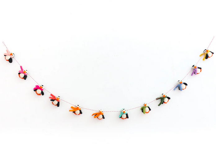 Penguin Felt Garland