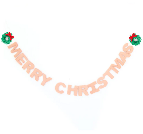 Merry Christmas Felt Garland