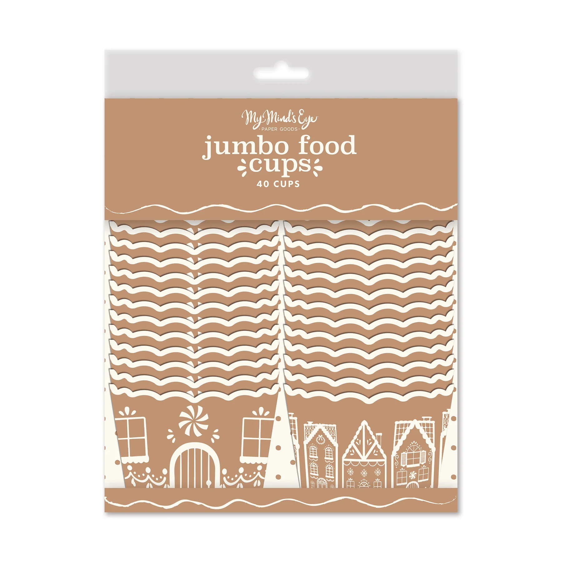 GINGERBREAD JUMBO FOOD CUPS - Ships Mid-November