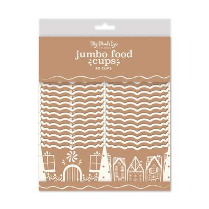 GINGERBREAD JUMBO FOOD CUPS - Ships Mid-November