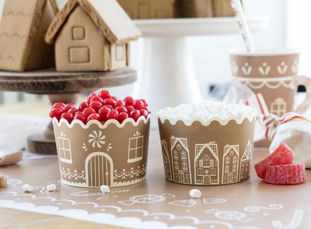 GINGERBREAD JUMBO FOOD CUPS - Ships Mid-November