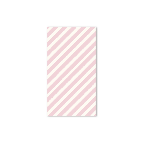 GBD1039 - GINGERBREAD PINK STRIPE PAPER DINNER NAPKIN