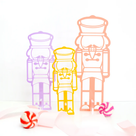 Acrylic Nutcracker Set of 3 (Choose your Colorway)