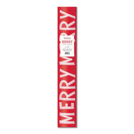 MER1020 - MERRY HOLIDAY PAPER TABLE RUNNER