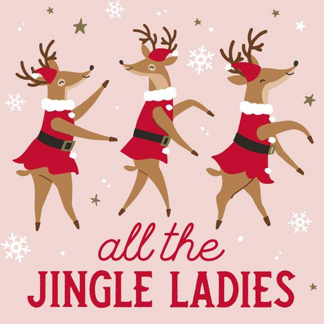 Jingle Ladies Cocktail Napkins