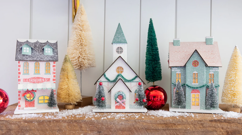 VIL1051 - VILLAGE CHRISTMAS PAPER BAKERY DECORATION