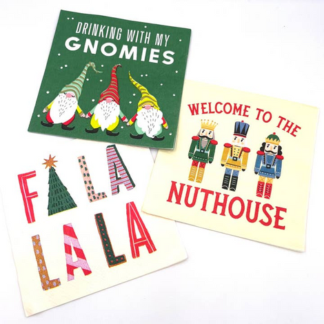 Christmas Napkins | Welcome To the Nuthouse - 20ct