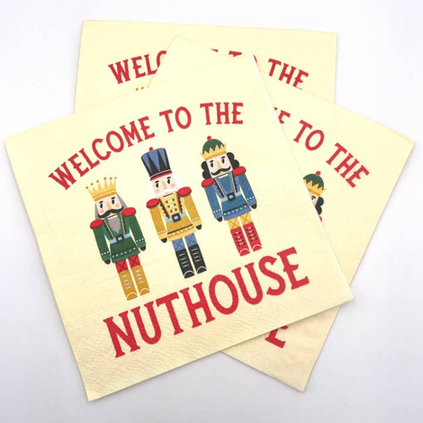 Christmas Napkins | Welcome To the Nuthouse - 20ct