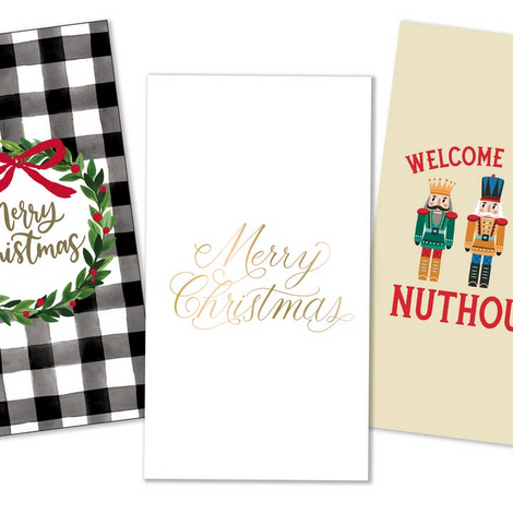 Christmas Paper Guest Towels | Nuthouse - 16ct