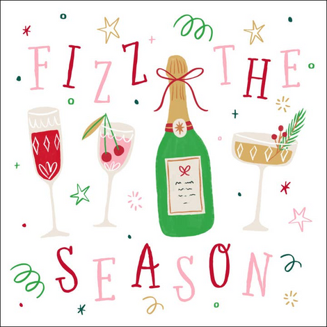 Holiday Cocktail Napkins | Fizz the Season - 20ct