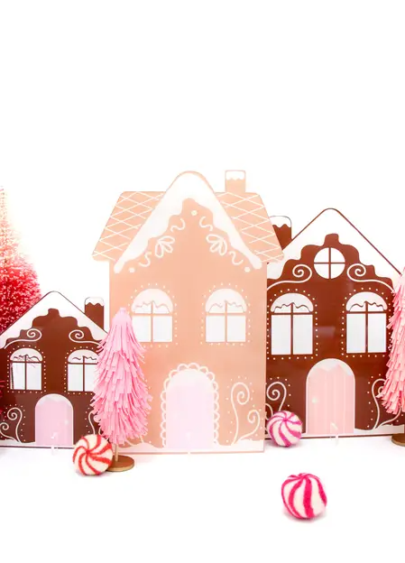 Acrylic Gingerbread House Standing Decor For Christmas