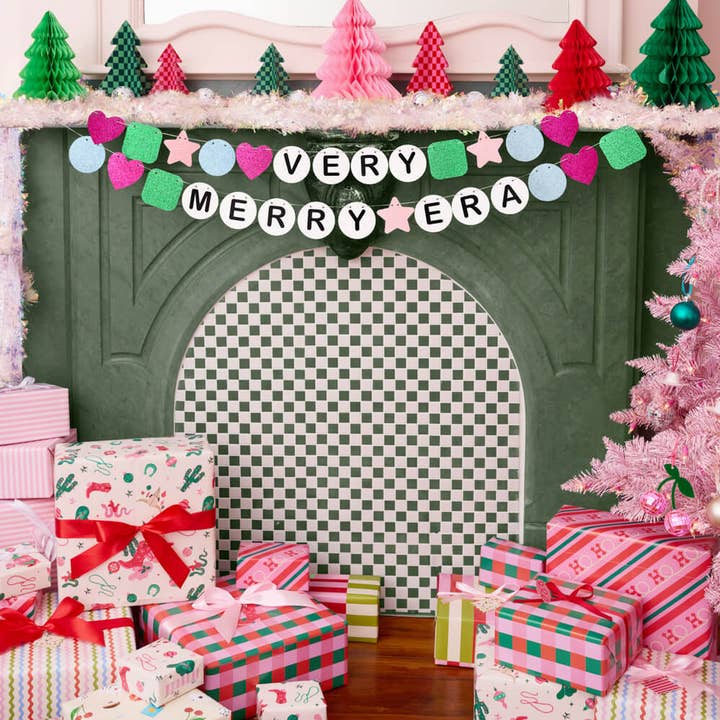 PRESALE: Very Merry Era Banner - Friendship Bracelet Banner Christmas