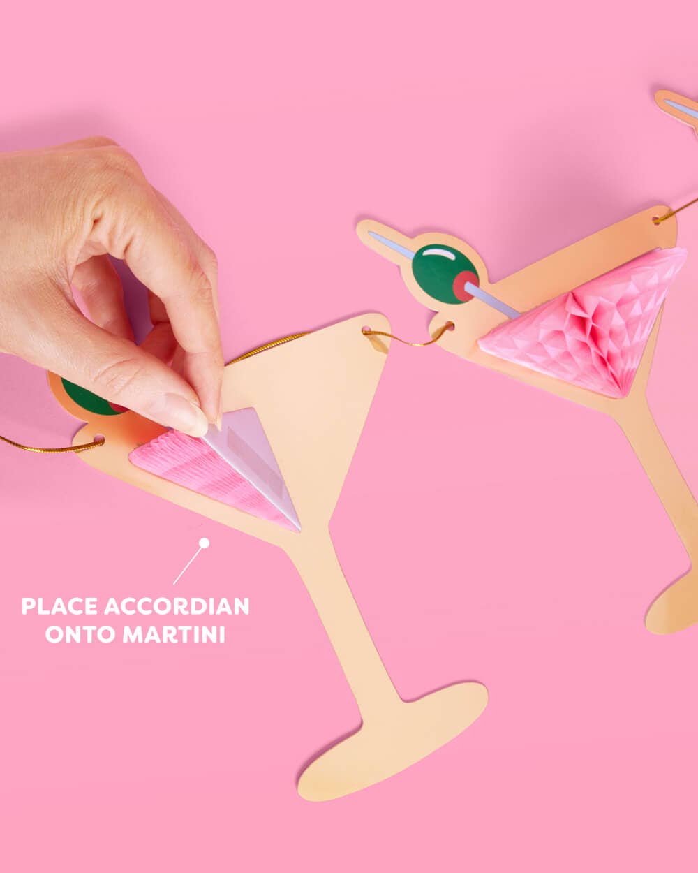 Martini Banner | Tini BIt 3D paper banner