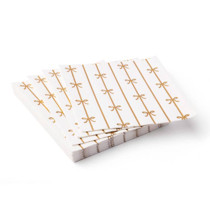 PRESALE: Gold Signature Bow Large Napkins