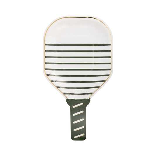 PCK1043 - White Paddle Shaped Paper Plate