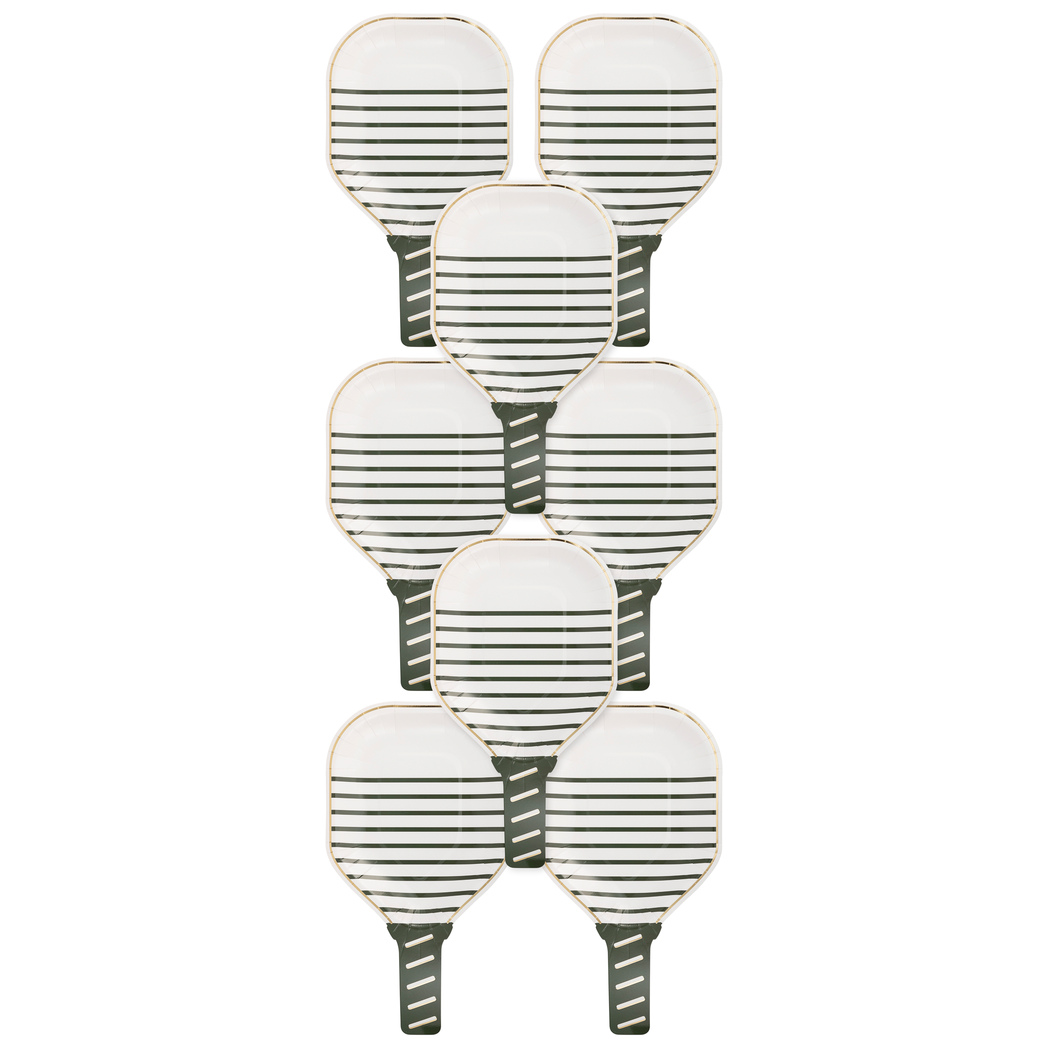 PCK1043 - White Paddle Shaped Paper Plate