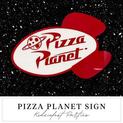 Pizza Planet Rocket Sign: Toy Story Inspired Party Decor