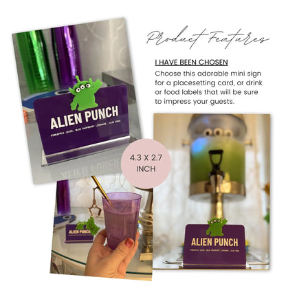 Pizza Planet Alien Mini Sign l Toy Story Inspired Party