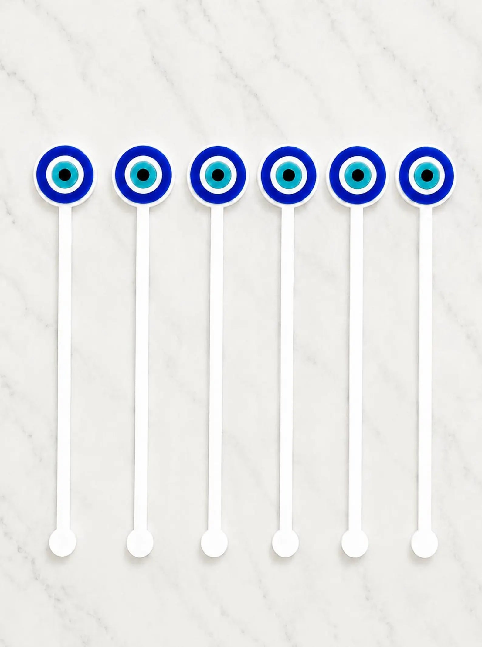 Evil Eye Swizzle Stick Set of 6 - Eye