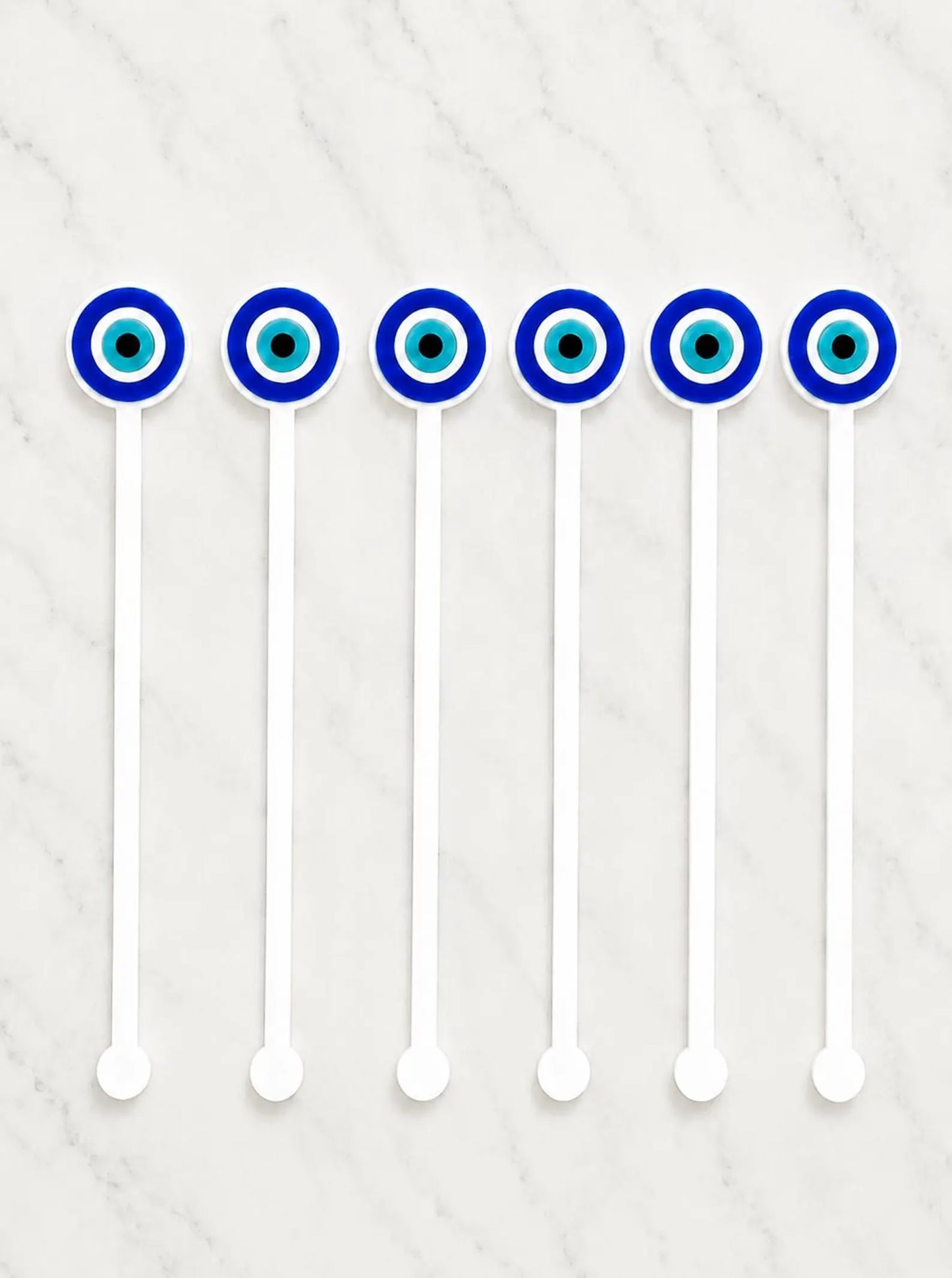 Evil Eye Swizzle Stick Set of 6 - Eye