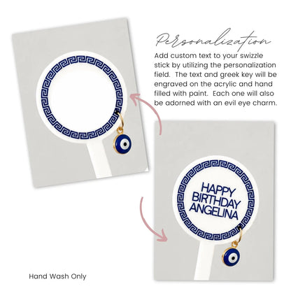 Evil Eye Swizzle Stick Set of 6