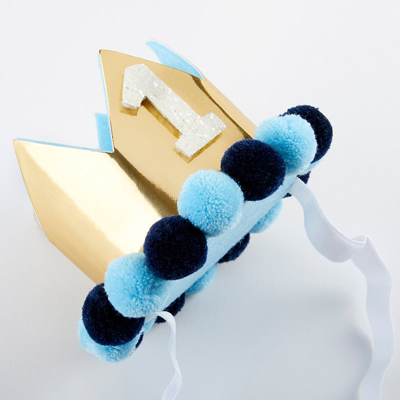 1st Birthday Decor Kit - Blue & Gold