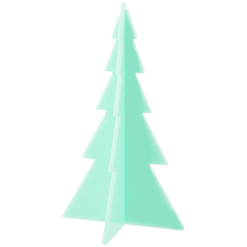 PREORDER: Acrylic Holiday Trees - Red/Peach/Teal (Set of 3)