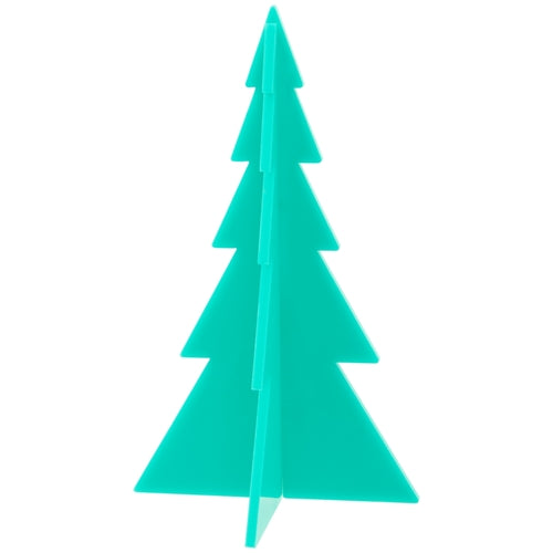 Small Teal Green Acrylic Holiday Tree