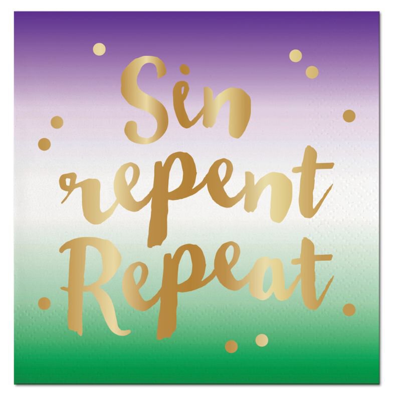 Mardi Gras Cocktail Napkins (20)