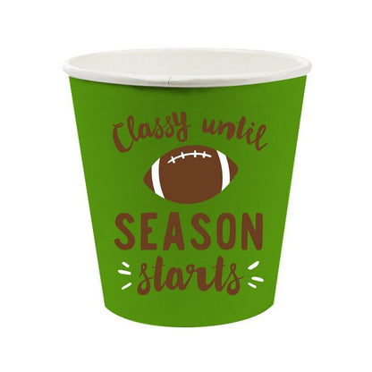 Classy Football 4oz Paper Shot Glasses (10)
