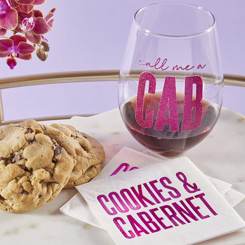Cookies & Cabernet Beverage Napkins