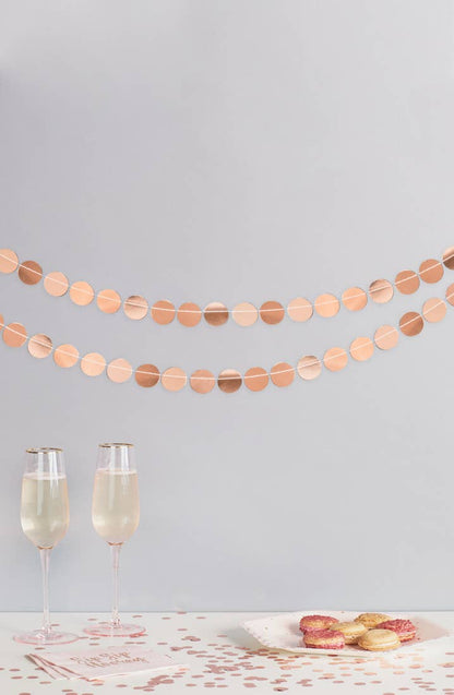 Rose Gold Circle Garland
