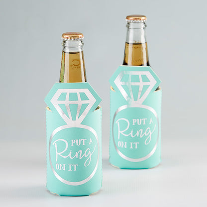 Diamond Ring Shaped Insulated Drink Sleeve (Set of 4)