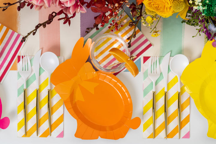 Bunny Plate Hoppy Easter Assorted Color/8ct