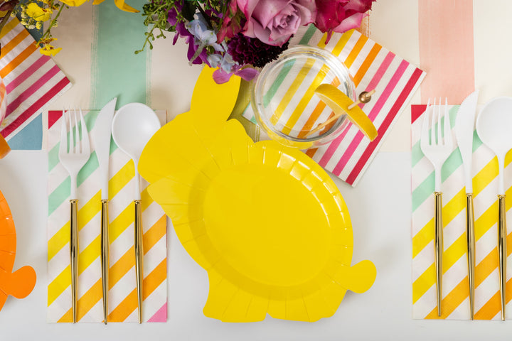 Bunny Plate Hoppy Easter Assorted Color/8ct
