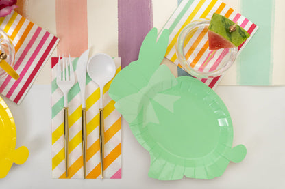 Bunny Plate Hoppy Easter Assorted Color/8ct