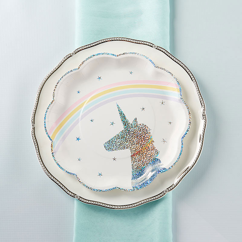 Enchanted Unicorn 9in Premium Paper Plate (8)
